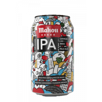 Mahou 5 Estrellas IPA LATA 33 CL CJ 24 UD