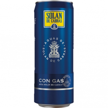 AGUA SOLAN CON GAS LATA 33CL CJ 24 UD