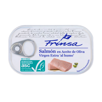 SALMÓN FRINSA AHUMADO ACEITE DE OLIVA LATA 120 GR