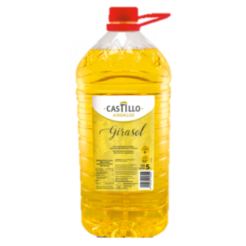 ACEITE CASTILLO REFINADO GIRASOL 5L CJ 3UD PET