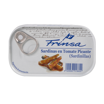 SARDINILAS FRINSA TOMATE PICANTE 6/10 LATA 90 GR