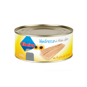 RIBEIRA VENTRESCA ATUN CLARO ACEITE GIRASOL LATA 1KG 1U