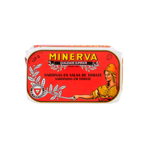 MINERVA SARDINAS EN TOMATE LATA 125GR 1U
