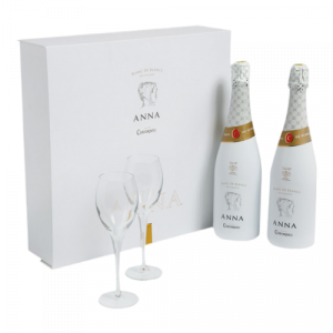 CAVA ANNA C. BLANC DE BLANCS B. ECA + 2 COPAS 75CL ESTUCHE 2U
