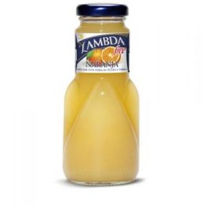 ZUMO LAMBDA SIN-FREE NARANJA VIDRIO NR 20CL CAJA 24U