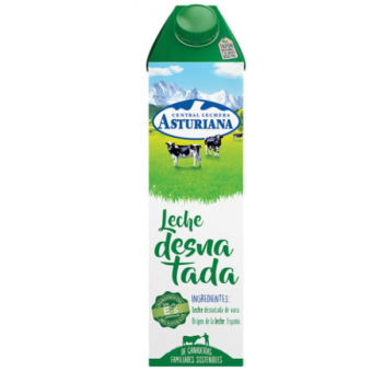 LECHE ASTURIANA DESNATADA BRIK 1L PACK 6U