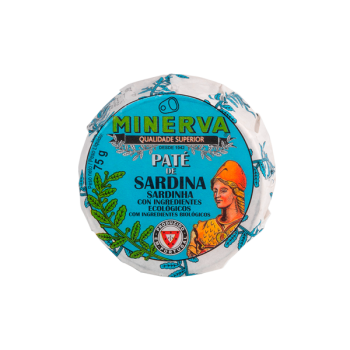 MINERVA BIO PATE DE SARDINA LATA 75GR CAJA 24U