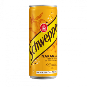 SCHWEPPES NARANJA LATA S. 33CL CAJA 24U