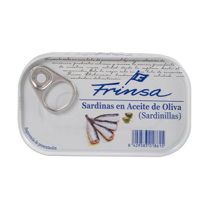 FRINSA SARDINILLAS EN ACEITE OLIVA LATA 90GR CAJA 12U