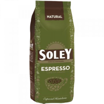 CAFE SOLEY GRANO ESPRESSO NATURAL BOLSA 1KG 1U