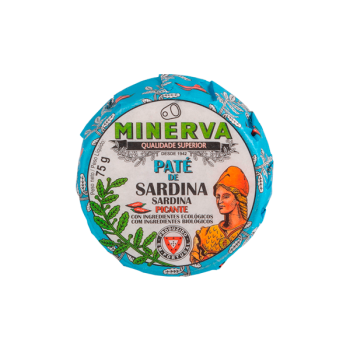 MINERVA PATE DE SARDINA PICANTE BIO LATA 75GR CAJA 24U MINERVA PATE DE SARDINA PICANTE BIO LATA 75GR CAJA 24U