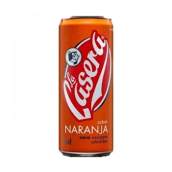 LA CASERA NARANJA LATA 33CL CAJA 24U