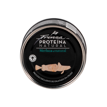 FRINSA PROTEINA NATURAL MERLUZA AL NATURAL LATA 160GR CAJA 12U