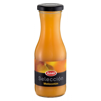 ZUMO JUVER SELECCION MELOCOTON VIDRIO NR 20CL CAJA 24U