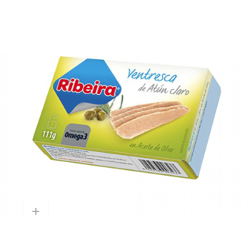 RIBEIRA VENTRESCA ATUN CLARO A. OLIVA LATA 125GR CAJA 12U