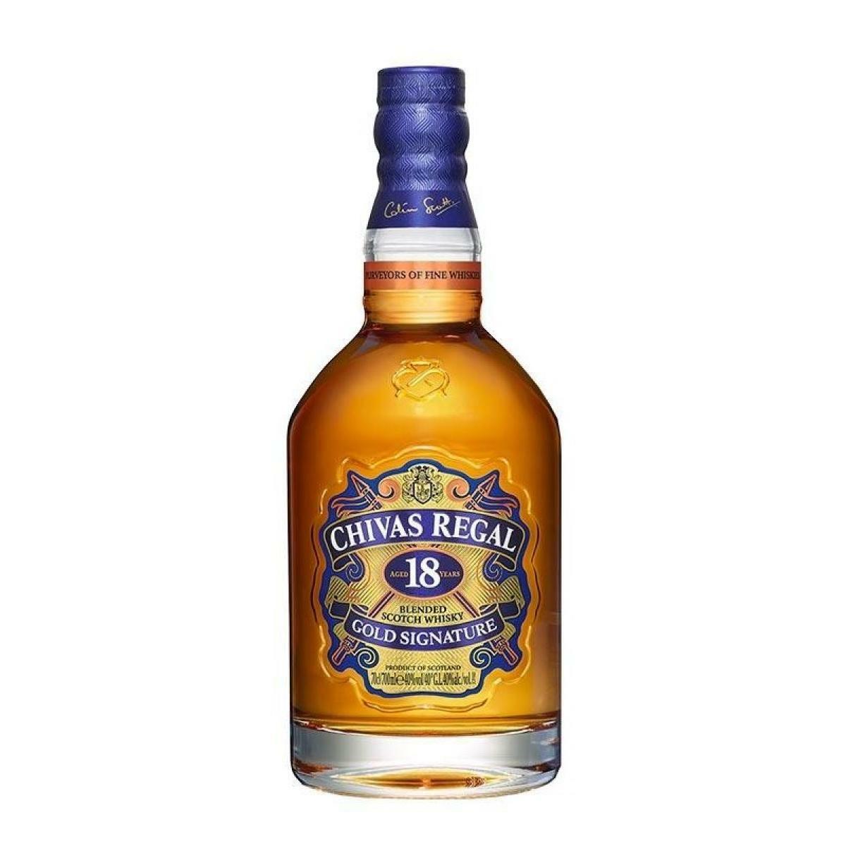 WHISKY CHIVAS REGAL 18 AÑOS 70CL 1U WHISKY CHIVAS REGAL 18 AÑOS 70CL 1U