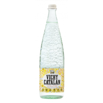 AGUA CON GAS VICHY CATALAN VIDRIO NR 1L CAJA 12U