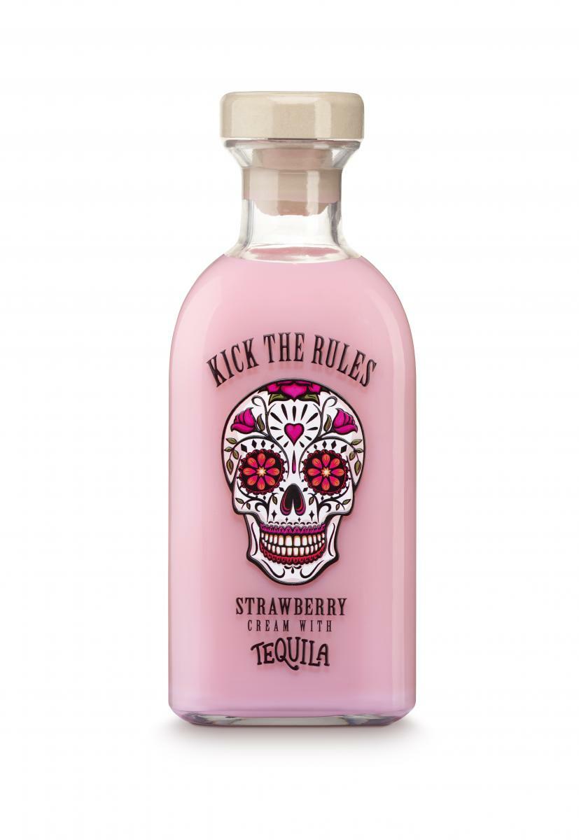 CREMA DE LICOR KICK THE RULES FRESA TEQUILA 70CL 1U CREMA DE LICOR KICK THE RULES FRESA TEQUILA 70CL 1U