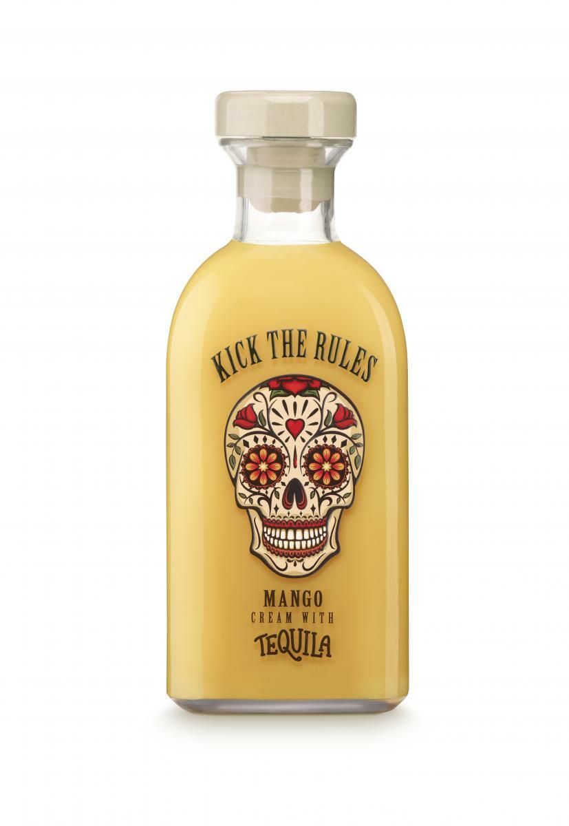 CREMA DE LICOR KICK THE RULES MANGO TEQUILA 70CL 1U CREMA DE LICOR KICK THE RULES MANGO TEQUILA 70CL 1U