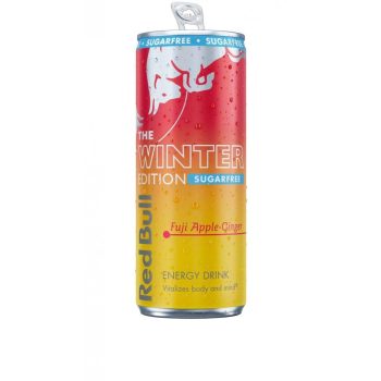 RED BULL WINTER EDITION SUGAR FREE FUJI APPLE GINGER LATA 25CL CAJA 24U