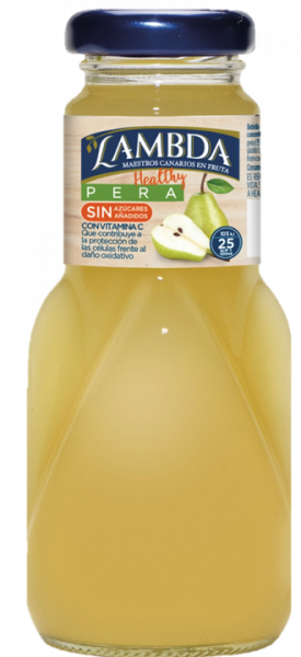 ZUMO LAMBDA SIN-FREE PERA VIDRIO NR 20CL CAJA 24U ZUMO LAMBDA SIN-FREE PERA VIDRIO NR 20CL CAJA 24U