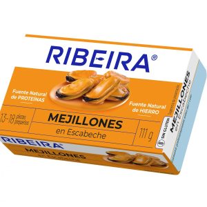RIBEIRA MEJILLON ESCABECHE 13/18 R R.GALLEGAS LATA 111GR CAJA 12U