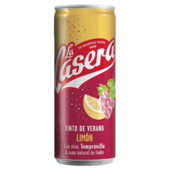 TINTO DE VERANO LA CASERA LIMON LATA 33CL CAJA 24U