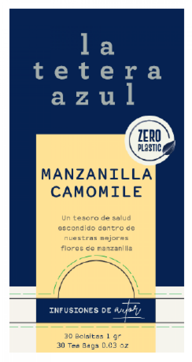 INFUSION LA TETERA AZUL MANZANILLA BOLSA 1GR ESTUCHE 30U INFUSION LA TETERA AZUL MANZANILLA BOLSA 1GR ESTUCHE 30U