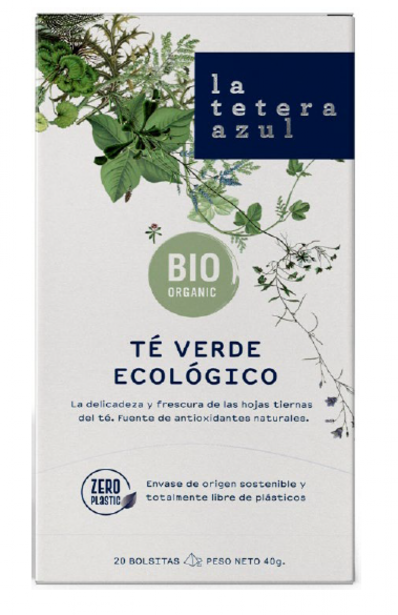 INFUSION LA TETERA AZUL TE VERDE BIO BOLSA 2GR 20U INFUSION LA TETERA AZUL TE VERDE BIO BOLSA 2GR 20U