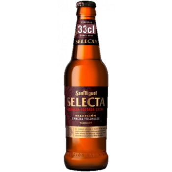 SAN MIGUEL SELECTA VIDRIO NR 33CL CAJA 24U
