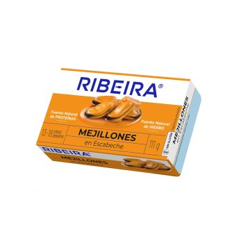 RIBEIRA MEJILLON ESCABECHE 13/18 R R.GALLEGAS LATA 111GR CAJA 12U