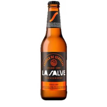 LA SALVE LAGER VIDRIO NR 33CL CAJA 24U