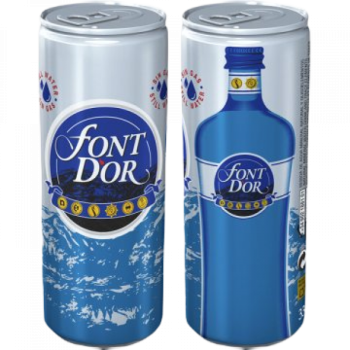 AGUA FONTDOR LATA SLEEK 33CL CAJA 24U