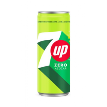 SEVEN UP ZERO SIN HICONE LATA SLEEK 33CL CAJA 24U