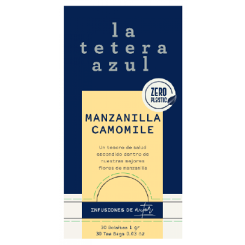 INFUSION LA TETERA AZUL MANZANILLA BOLSA 1GR ESTUCHE 30U
