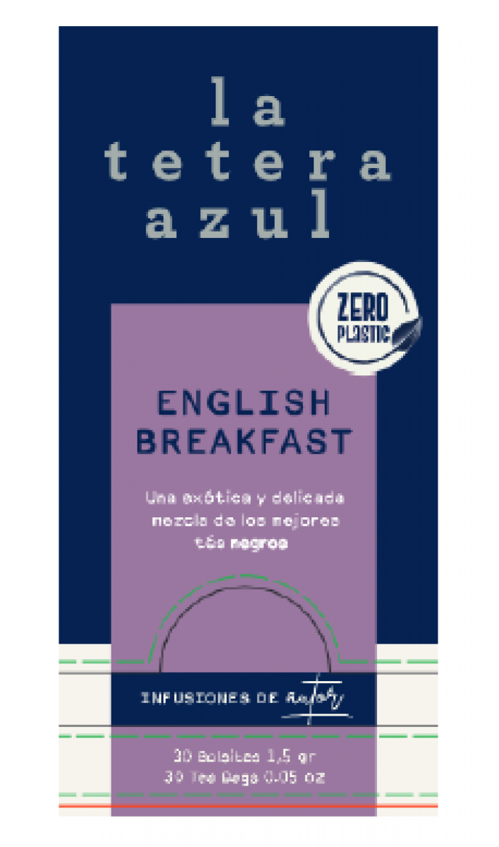 INFUSION LA TETERA AZUL TE ENGLISH BREAKFAST SOBRES 1,5GR ESTUCHE 30U INFUSION LA TETERA AZUL TE ENGLISH BREAKFAST SOBRES 1,5GR ESTUCHE 30U