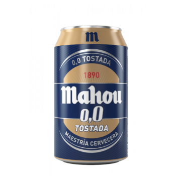 MAHOU 0,0 TOSTADA LATA 33CL 3X8 PACK 24U