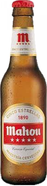 MAHOU 5 ESTRELLAS VIDRIO NR 33CL CAJA 24U MAHOU 5 ESTRELLAS VIDRIO NR 33CL CAJA 24U