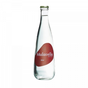 AGUA CON GAS MALAVELLA VIDRIO NR 30CL CAJA 24U