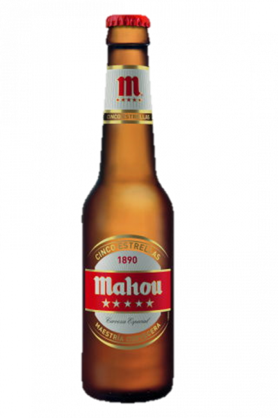 MAHOU 5 ESTRELLAS PREMIUM VIDRIO NR 33CL CAJA 24U MAHOU 5 ESTRELLAS PREMIUM VIDRIO NR 33CL CAJA 24U