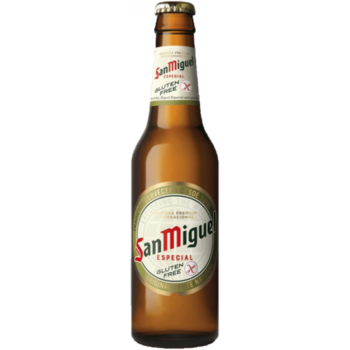 SAN MIGUEL ESPECIAL SIN GLUTEN VIDRIO NR 33CL CAJA 24U
