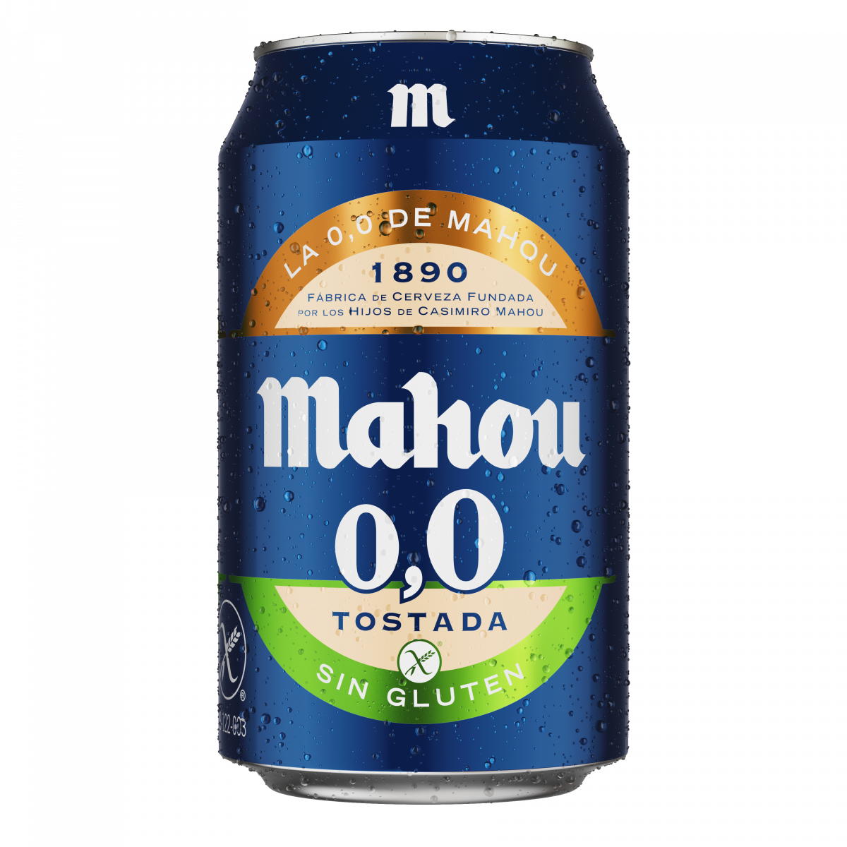 MAHOU 0,0 TOSTADA SIN GLUTEN LATA 33CL 3X8 PACK 24U MAHOU 0,0 TOSTADA SIN GLUTEN LATA 33CL 3X8 PACK 24U
