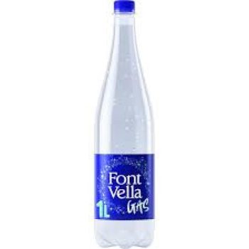 AGUA CON GAS FONT VELLA PET 1L CAJA 6U
